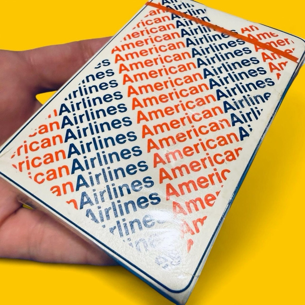 Vintage 70s American Airlines Playing Cards Travel Memorabilia Sealed/Unused